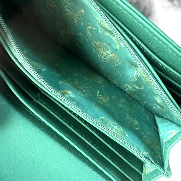 Loungefly Marvel Loki Floral Embroidered Wallet, Jade Green - Picture 10 of 16